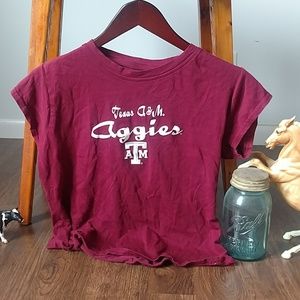 🦄Two for $20 OR $2🦄Texas A&M crop top